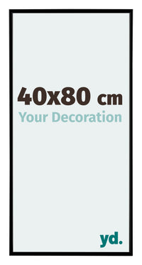Evry Plastic Photo Frame 40x80cm Black Matt Front Size | Yourdecoration.co.uk