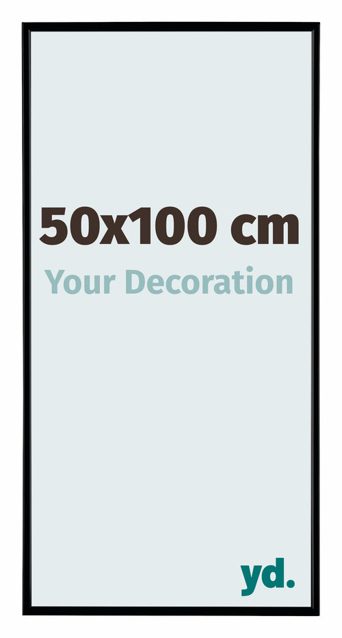 Evry Plastic Photo Frame 50x100cm Black Matt Front Size | Yourdecoration.co.uk