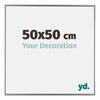 Evry Plastic Photo Frame 50x50cm Silver Front Size | Yourdecoration.co.uk