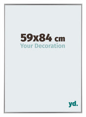 Evry Plastic Photo Frame 59x84cm Silver Front Size | Yourdecoration.co.uk