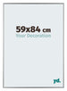Evry Plastic Photo Frame 59x84cm Silver Front Size | Yourdecoration.co.uk