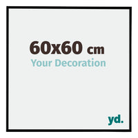 Evry Plastic Photo Frame 60x60cm Black Matt Front Size | Yourdecoration.co.uk
