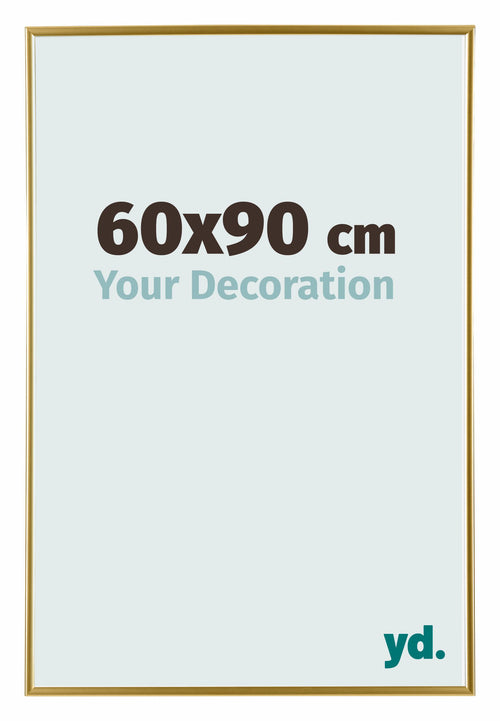 Evry Plastic Photo Frame 60x90cm Gold Front Size | Yourdecoration.co.uk