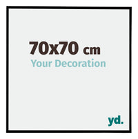 Evry Plastic Photo Frame 70x70cm Black Matt Front Size | Yourdecoration.co.uk