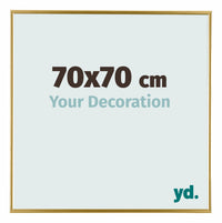Evry Plastic Photo Frame 70x70cm Gold Front Size | Yourdecoration.co.uk