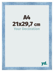 Photo Frame A4 - 21x29,7 cm - Clear Blue Swept - MDF - Pisa
