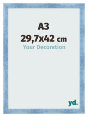 Photo Frame A3 - 29,7x42 cm - Clear Blue Swept - MDF - Pisa