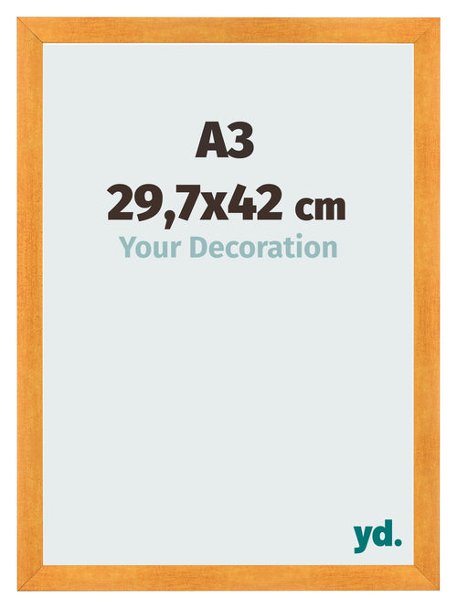 Photo Frame A3 - 29,7x42 cm - Orange - MDF - Pisa