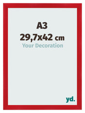 Photo Frame A3 - 29,7x42 cm - Red - MDF - Pisa