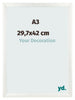 Photo Frame A3 - 29,7x42 cm - White Swept - MDF - Pisa
