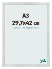 Photo Frame A3 - 29,7x42 cm - Silver Matte - MDF - Pisa