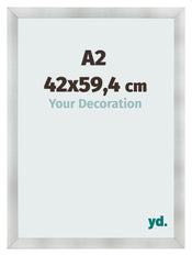 Photo Frame A2 - 42x59,4 cm - Aluminum Brushed - MDF - Pisa