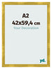 Photo Frame A2 - 42x59,4 cm - Gold Vintage - MDF - Pisa