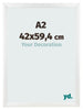 Photo Frame A2 - 42x59,4 cm - White High Gloss - MDF - Pisa
