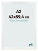 Photo Frame A2 - 42x59,4 cm - White Matte - MDF - Pisa