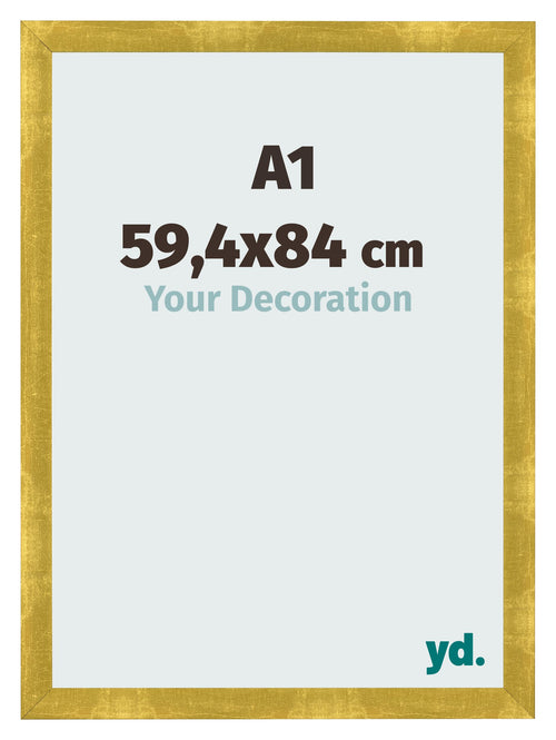 Photo Frame A1 - 59,4x84 cm - Gold Vintage - MDF - Pisa