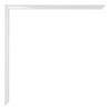 Kent Aluminium Photo Frame 20x25cm White High Gloss Detail Corner | Yourdecoration.co.uk