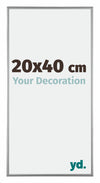 Kent Aluminium Photo Frame 20x40cm Platinum Front Size | Yourdecoration.co.uk