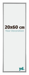 Kent Aluminium Photo Frame 20x60cm Platinum Front Size | Yourdecoration.co.uk