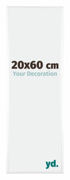 Kent Aluminium Photo Frame 20x60cm White High Gloss Front Size | Yourdecoration.co.uk