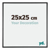 Kent Aluminium Photo Frame 25x25cm Black High Gloss Front Size | Yourdecoration.co.uk