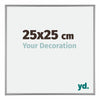 Kent Aluminium Photo Frame 25x25cm Platinum Front Size | Yourdecoration.co.uk