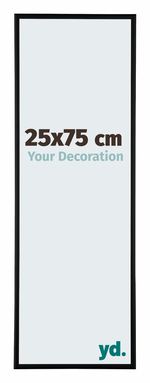 Kent Aluminium Photo Frame 25x75cm Black Matte Front Size | Yourdecoration.co.uk
