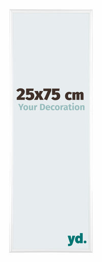 Kent Aluminium Photo Frame 25x75cm White High Gloss Front Size | Yourdecoration.co.uk