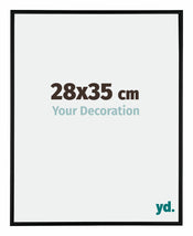 Kent Aluminium Photo Frame 28x35cm Black Matt Front Size | Yourdecoration.co.uk