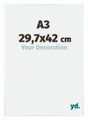 Kent Aluminium Photo Frame 29 7x42cm A3 White High Gloss Front Size | Yourdecoration.co.uk