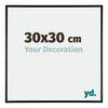 Kent Aluminium Photo Frame 30x30cm Black High Gloss Front Size | Yourdecoration.co.uk