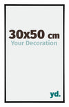 Kent Aluminium Photo Frame 30x50cm Black High Gloss Front Size | Yourdecoration.co.uk