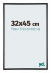 Kent Aluminium Photo Frame 32x45cm Black High Gloss Front Size | Yourdecoration.co.uk