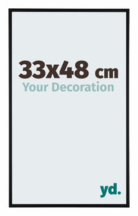 Kent Aluminium Photo Frame 33x48cm Black Matte Front Size | Yourdecoration.co.uk