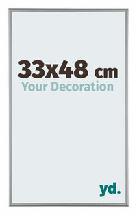 Kent Aluminium Photo Frame 33x48cm Platinum Front Size | Yourdecoration.co.uk