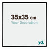 Kent Aluminium Photo Frame 35x35cm Black High Gloss Front Size | Yourdecoration.co.uk