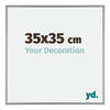 Kent Aluminium Photo Frame 35x35cm Platinum Front Size | Yourdecoration.co.uk