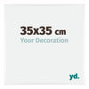 Kent Aluminium Photo Frame 35x35cm White High Gloss Front Size | Yourdecoration.co.uk