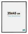 Kent Aluminium Photo Frame 35x45cm Black High Gloss Front Size | Yourdecoration.co.uk