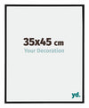 Kent Aluminium Photo Frame 35x45cm Black Matt Front Size | Yourdecoration.co.uk