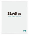 Kent Aluminium Photo Frame 35x45cm White High Gloss Front Size | Yourdecoration.co.uk