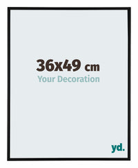 Kent Aluminium Photo Frame 36x49cm Black Matte Front Size | Yourdecoration.co.uk