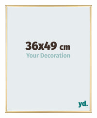 Kent Aluminium Photo Frame 36x49cm Gold Front Size | Yourdecoration.co.uk