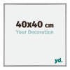 Kent Aluminium Photo Frame 40x40cm Platinum Front Size | Yourdecoration.co.uk