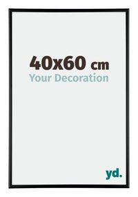 Kent Aluminium Photo Frame 40x60cm Black High Gloss Front Size | Yourdecoration.co.uk