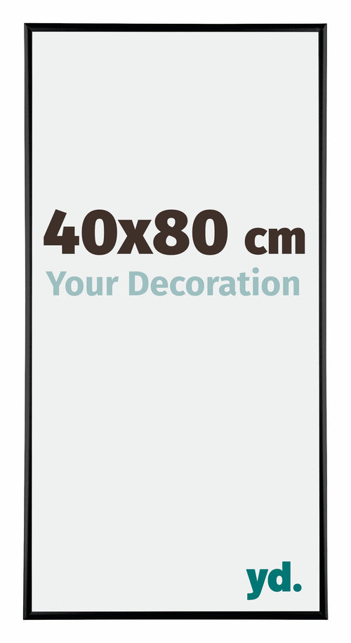 Kent Aluminium Photo Frame 40x80cm Black High Gloss Front Size | Yourdecoration.co.uk