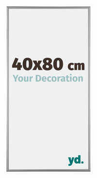 Kent Aluminium Photo Frame 40x80cm Platinum Front Size | Yourdecoration.co.uk