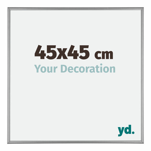 Kent Aluminium Photo Frame 45x45cm Platinum Front Size | Yourdecoration.co.uk