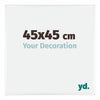 Kent Aluminium Photo Frame 45x45cm White High Gloss Front Size | Yourdecoration.co.uk