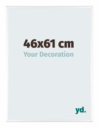 Kent Aluminium Photo Frame 46x61cm White High Gloss Front Size | Yourdecoration.co.uk